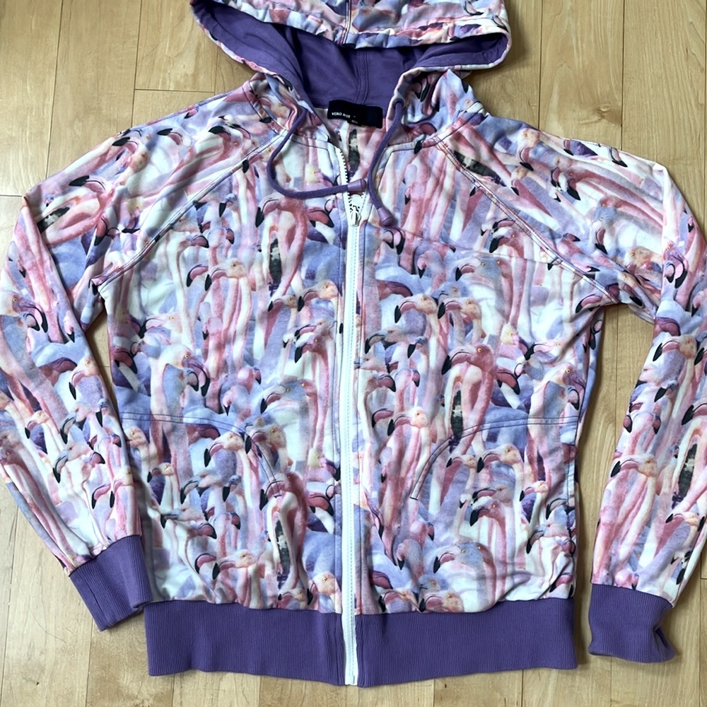 Flamingo Zipper Sweat-jacket! 🦩 Girls XL-XXL